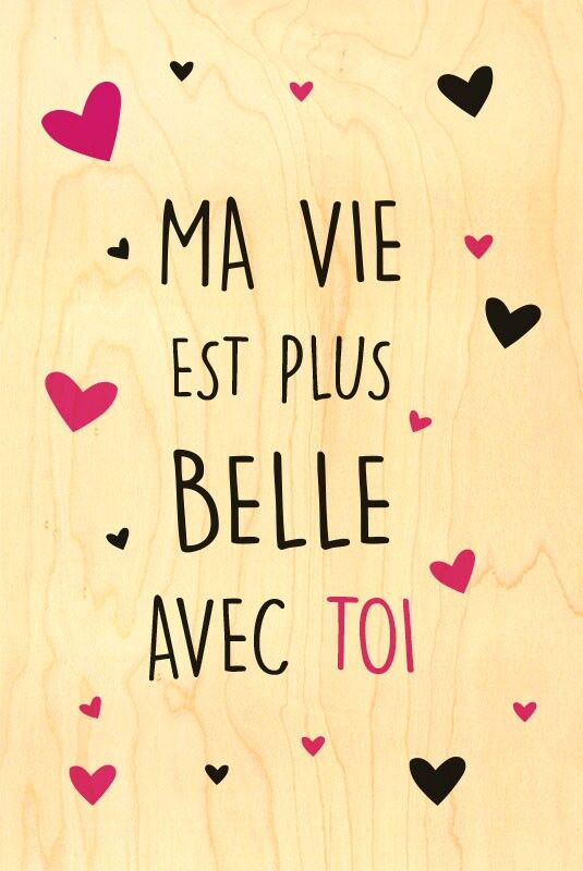 POSTAL DE MADERA - CONTIGO MI VIDA ES MAS BELLA