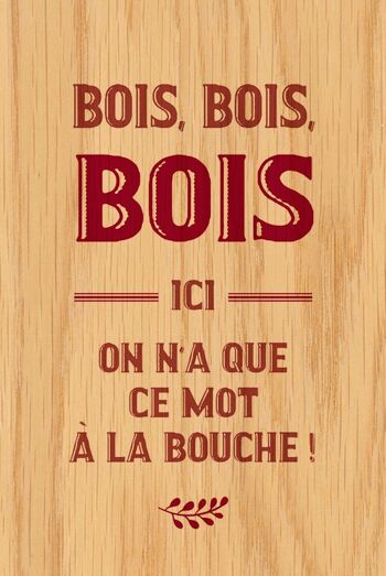 CARTE BOIS HAPPY WOOD - BOIS BOIS BOIS 2