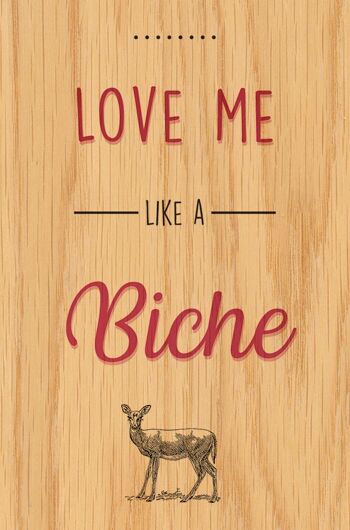 CARTE BOIS HAPPY WOOD - LIKE A BICHE 1