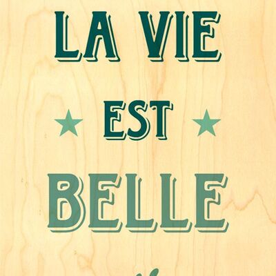 CARTE BOIS HAPPY WOOD - VIE BELLE