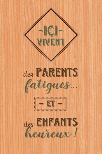 CARTE BOIS HAPPY WOOD - PARENTS FATIGUÉS 2