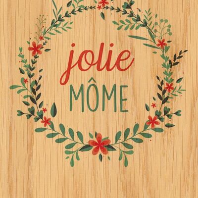 HAPPY WOOD WOOD CARD - JOLIE MOME