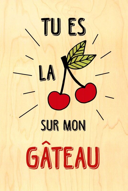 HAPPY HOLZ HOLZKARTE - KIRSCHE