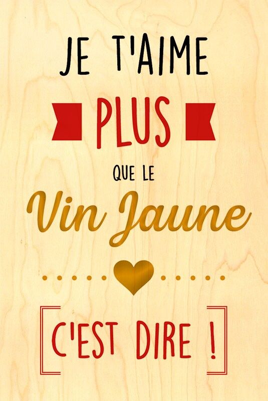 HAPPY WOOD HOLZKARTE - GELBER WEIN