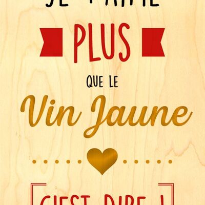 CARTE BOIS HAPPY WOOD - VIN JAUNE