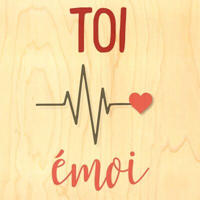 HAPPY WOOD WOOD CARD - YOU EMOI