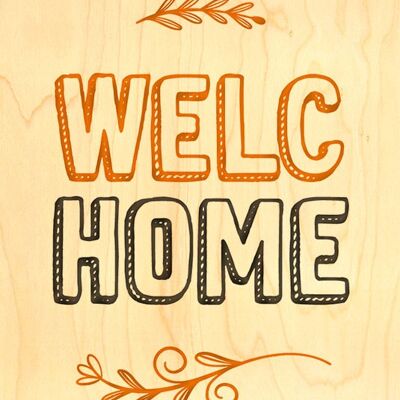 CARTE BOIS HAPPY WOOD - WELC'HOME