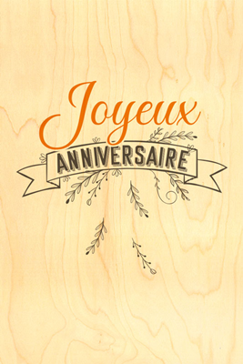 HAPPY WOOD WOOD CARD - BIRTHDAY