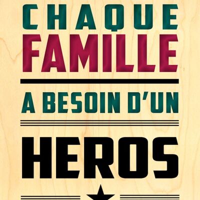 CARTE BOIS HAPPY WOOD - FAMILLE HEROS