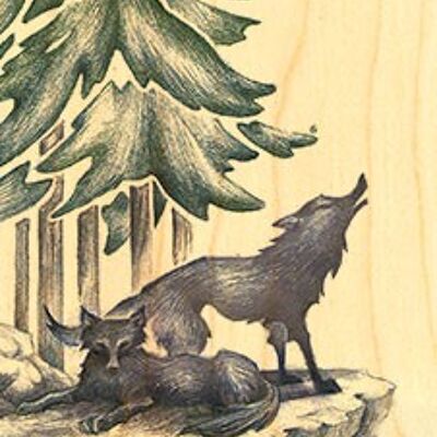 WOODEN WOLVES BOOKMARK