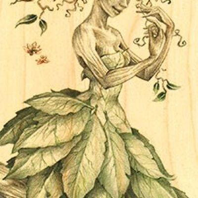 WOODEN BOOKMARK LADY NATURE