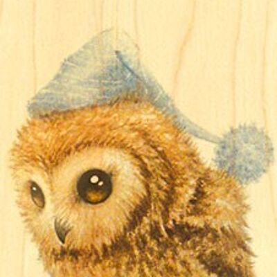 WOODEN BOOKMARK OWL HAT