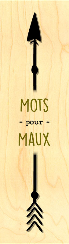 WOODEN BOOKMARK WORDS FOR ILLS