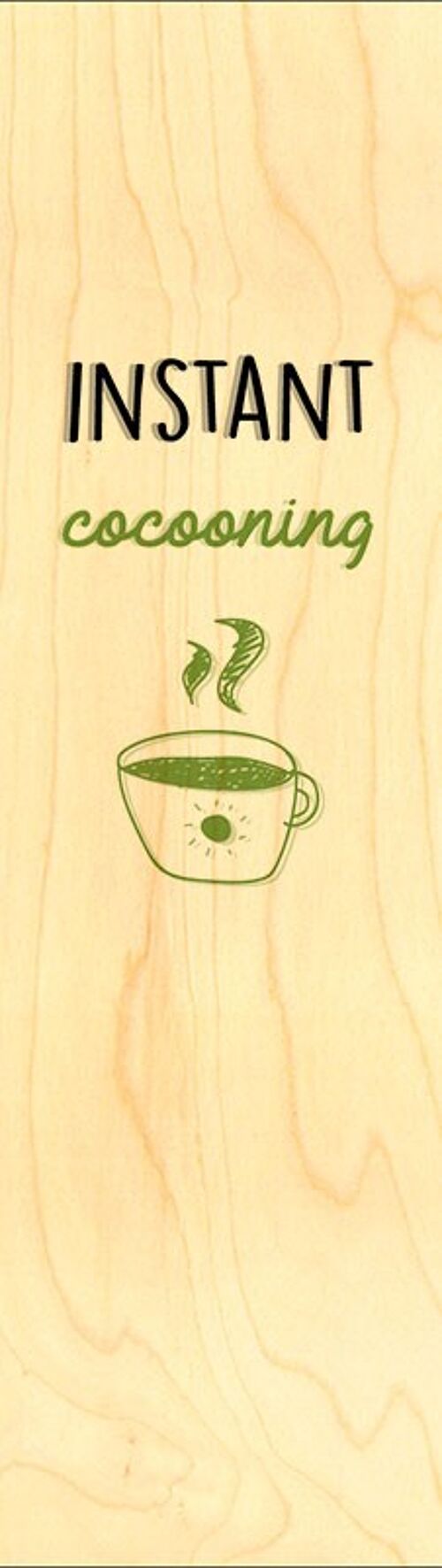 MARQUE PAGE BOIS INSTANT COCOONING