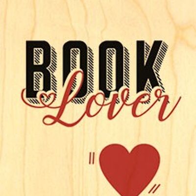 BOOK LOVER WOODEN BOOKMARK