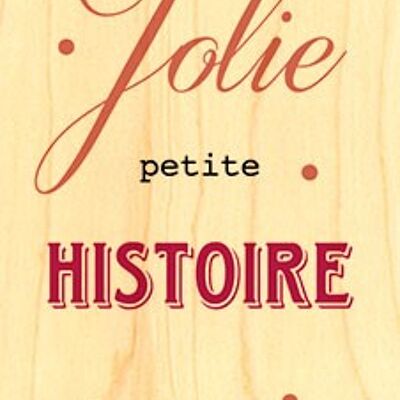 MARQUE PAGE BOIS JOLIE PETITE HISTOIRE