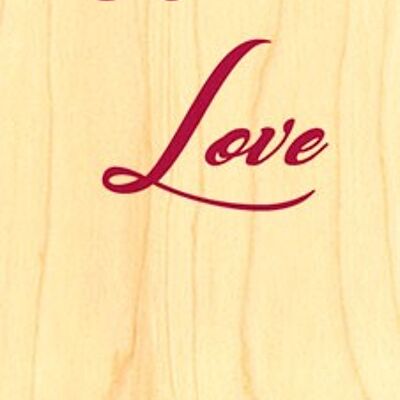 WOODEN BOOKMARK WITH LOVE