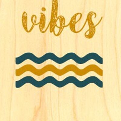 GOOD VIBES WOODEN BOOKMARK