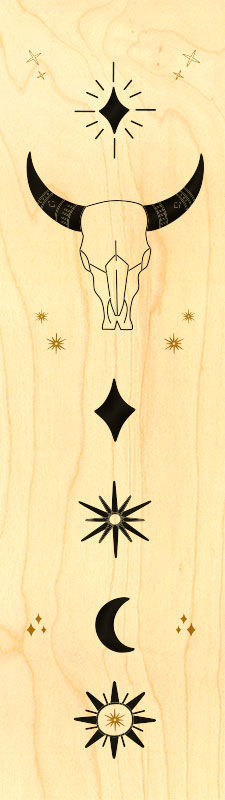 BOHO WOODEN BOOKMARK