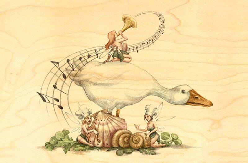 CARTE POSTALE BOIS FEE ENTREES