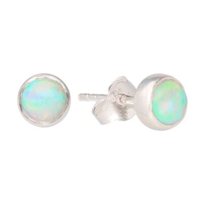 Opal Button Earring (PL)