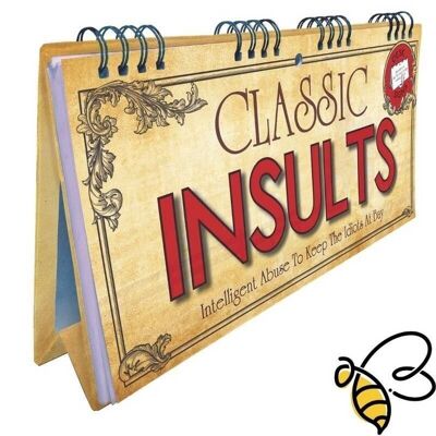 Livre à feuilles d'insultes classiques