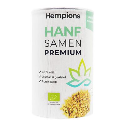 HEMPIONS Graines de Chanvre Bio Premium, 200 g - Paquet de 6