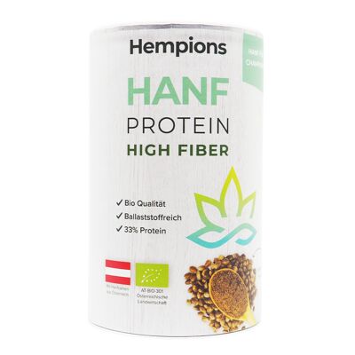 HEMPIONS Protéine de Chanvre Bio Riche en Fibres 175 g - pack de 6