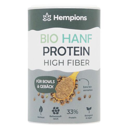 HEMPIONS Organic Hemp Protein High Fiber 175 g - pack of 6