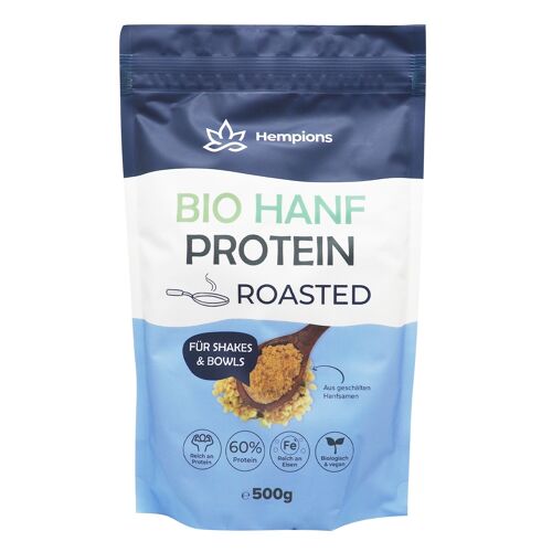 HEMPIONS Organic Hemp Protein Roasted 500 g - Pack of 6
