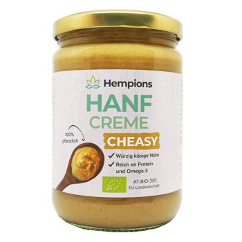 HEMPIONS crème de chanvre bio Cheasy 500 g - paquet de 6 1