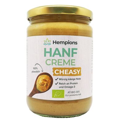 Bio Hanf Creme Cheasy, 500 g - veganer Aufstrich und Dip-Basis mit Käse-Geschmack
