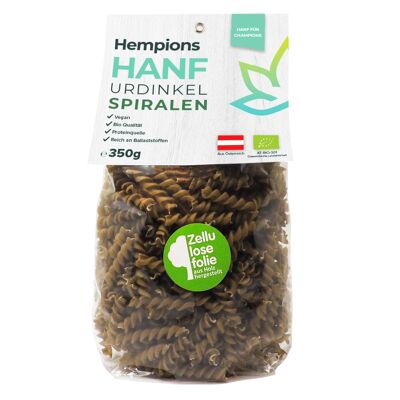 HEMPIONS organic hemp pure spelled fusilli 350 g - pack of 10
