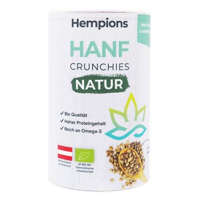 HEMPIONS organic hemp crunchies natural 200 g - pack of 6