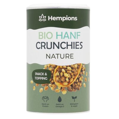 HEMPIONS crujientes de cáñamo orgánico natural 200 g - paquete de 6