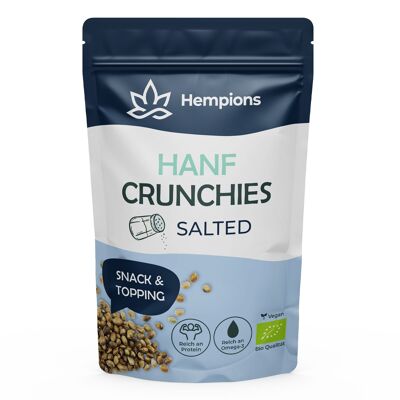 HEMPIONS crujientes de cáñamo orgánicos salados 50 g - paquete de 10
