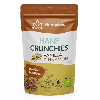 HEMPIONS organic hemp crunchies vanilla cinnamon 50 g - pack of 10
