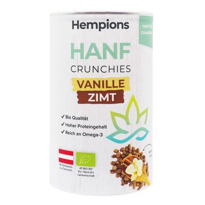 HEMPIONS organic hemp crunchies vanilla cinnamon 200 g - pack of 6