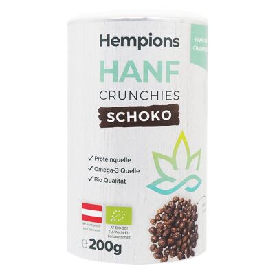 HEMPIONS organic hemp crunchies chocolate 200 g - pack of 6