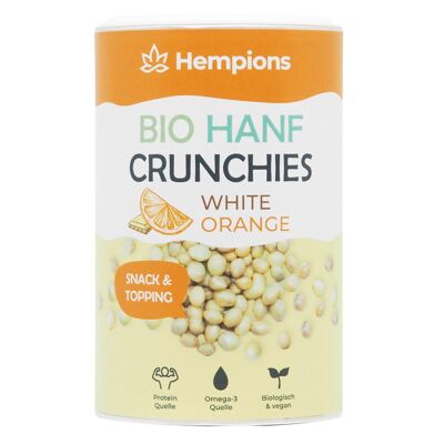 HEMPIONS crujientes de cáñamo orgánico blanco naranja 200 g - paquete de 6