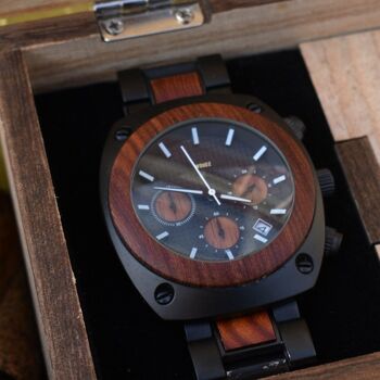 Coffret montre en bois | lot de 3 | VENTE | brun 4