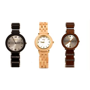 Coffret montre en bois | lot de 3 | VENTE | montre femme 1