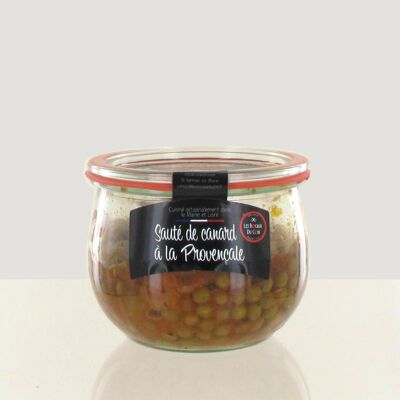 Jar of sautéed duck à la provençale - 100% artisanal jar