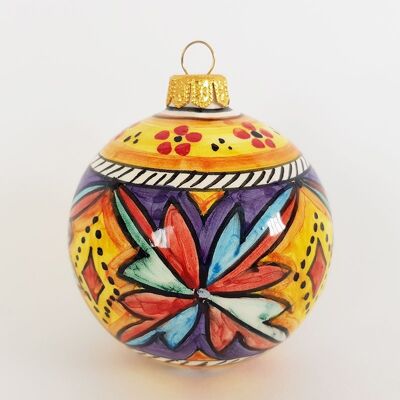 Ceramic Christmas ball VD10 - Handmade in Italy
