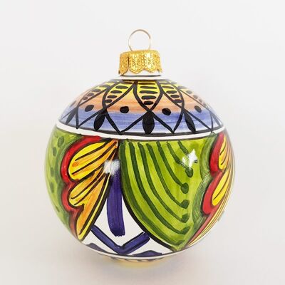 Ceramic Christmas ball VD12 - Handmade in Italy