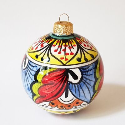 Weihnachtskugel aus Keramik VD05 - Handmade in Italy