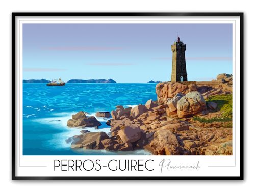 Affiche Perros-Guirec 30x42 cm