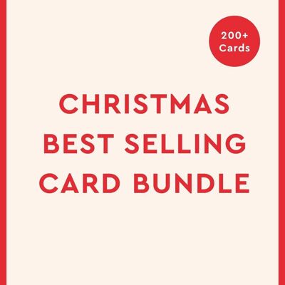 Weihnachts-Bestseller-Kartenpaket