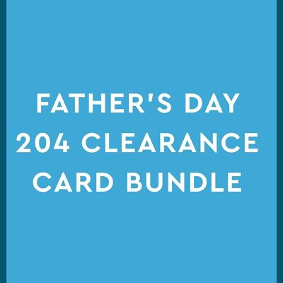 Paquete de tarjetas de liquidación 204 del Día del Padre