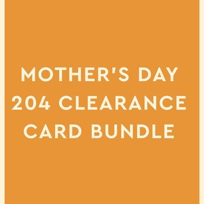 Paquete de tarjetas de liquidación 204 del Día de la Madre